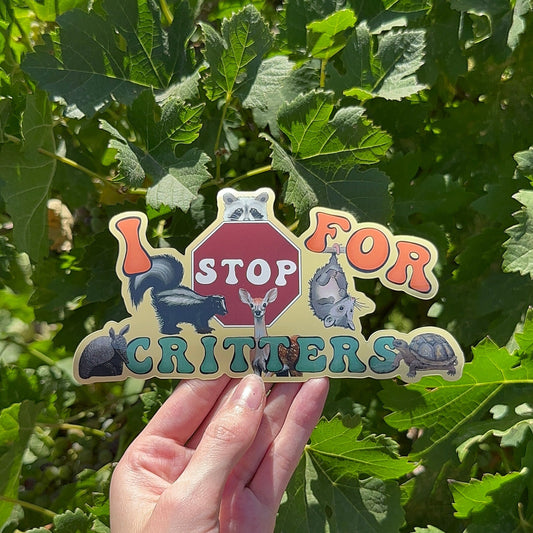 Stop 4 Critters - Bumper Sticker