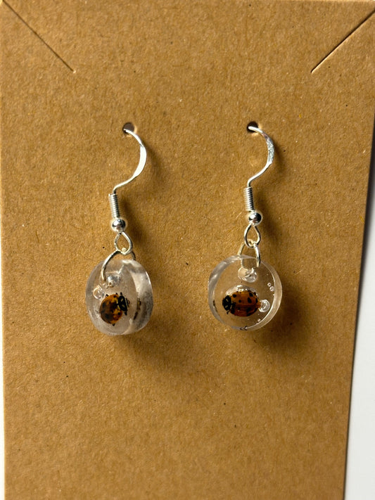 Ladybug - Resin Earrings