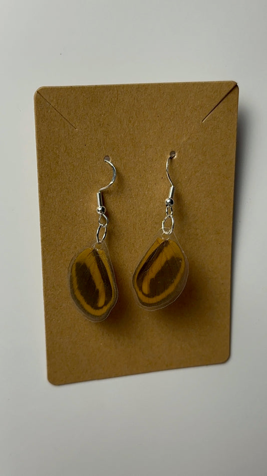 Brown & Orange Wing Earrings